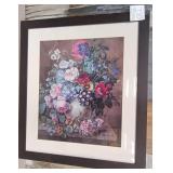 11 - FLORAL STILL LIFE ART FRAMED 33X30" (J83)