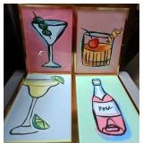 43 - NEW WMC FOURPIECES FRAMED ART 14X20" (M78)