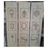 11 - THREE-PANEL DECORATIVE SCREEN/DIVIDER (A150)