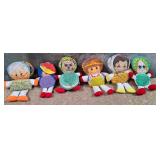 11 - SIX HAND-MADE DOLLS (A205)