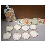 43 - NEW WMC CHEESE BOARDS, APPETIZER PLATES (M38