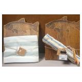 43 - NEW WMC TWO FISH BOARD & TOWEL SETS (M41)
