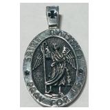 STERLING SILVER RELIGIOUS MEDAL 6.00GRS