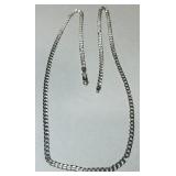 STERLING SILVER 22INCH LINK CHAIN 7.90GRS