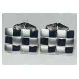 STERLING SILVER HIGH POLISH CUFFLINK 10.80GRS