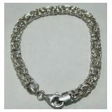 STERLING SILVER 7.50INCH BRACELET 8.80GRS
