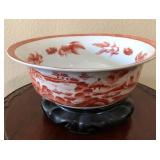 S2 - DECORATIVE PORCELAIN BOWL WITH STAND (L31
