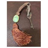 S2 - VINTAGE ASIAN TASSEL WITH SKELETON KEY (L142)