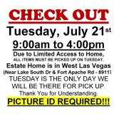 AUCTION PICK UP DAY & HOURS