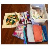 S2 - BIN OF FABRIC SQUARES (H13)