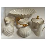 11 - SEVEN PIECES LENOX VASES, PITCHER, MORE (B40)