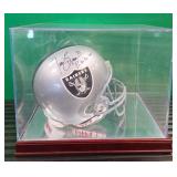 11 - SIGNED RAIDERS HELMET IN DISPLAY (B115)