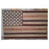 11 - AMERICAN FLAG WALL DECOR 24X36" (U40)