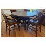 20 - ROUND DINING TABLE WITH FOUR CHAIRS