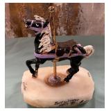 11 - CHARMING CAROUSEL HORSE FIGURINE