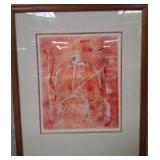 11 - SUE NASH FRAMED ART 26X32" (U39)