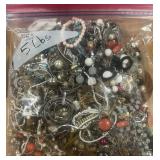 5 POUND OF MIXED COSTUME JEWELRY