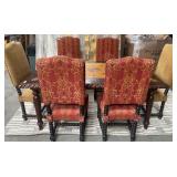 513 - DINING TABLE WITH SIX CHAIRS (U21)