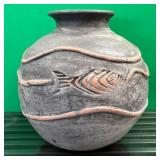11 - ART STUDIO POTTERY VASE (B80)