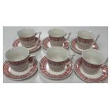 11 - SET OF SIX DEMITASSE CUPS & SAUCERS (B27)