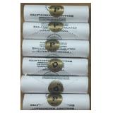 6 ROLLS OF UNCIRCULATED COINS