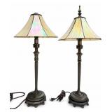 11 - ELEGANT TIFFANY STYLE LAMPS