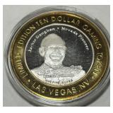 1/2 ONCE 999 CASINO SILVER TOKEN