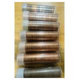7 ROLLS CANADIAN PENNYS