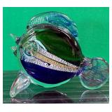 11 - ART GLASS TROPICAL FISH (B93)