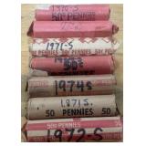 7 ROLLS OF PENNYS