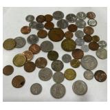 A LOT OF FOREIN COINS