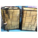 11 - PAIR OF HANGING LAMPS (M18)