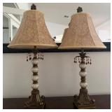 20 - PAIR OF MATCHING TABLE LAMPS