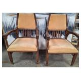 11 - PAIR OF MATCHING ARM CHAIRS