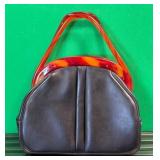 11 - VINTAGE GARAY HANDBAG WITH LUCIDE HANDLE (B79