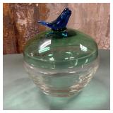 11 - HANDMADE ART GLASS JAR