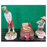 11 - THREE COLLECTIBLE FIGURINES (B106)