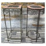 513 - TWO PLANT/ ART DISPLAY STANDS (U6)