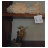 RON LEE CLOWN, MOOSE & FISH COLLECTIBLES, CLOCK