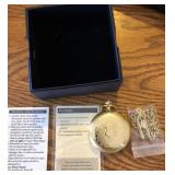 S1 - STAUER GOLD-FINISHED POCKETWATCH (K130)