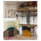 S1 - SHELVES W/ CONTENTS, FRAMED PRINT, MORE (F7)