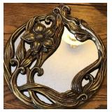 S1 - BRASS CLAD ROUND MIRROR 10'DIA (K133)