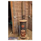 S1 - VINTAGE GODIN CAST IRON WOOD & COAL STOVE