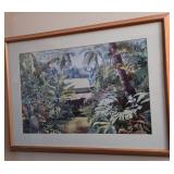 S1 - FRAMED PEGGY CHUNG ART PRINT 22X31" (E74)