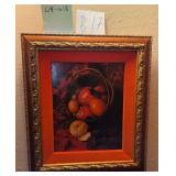 S1 - FRAMED STILL LIFE ART FRAMED 14X13' (B17)