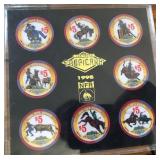S1 - 1995 NFR TROPICANA TOKENS SET FRAMED (L183)