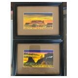 S1 - EDDIE TSOSIE NAVAJO ARTIST FRAMED ART (L130)