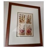 S1 - FRAMED DRIED WILDFLOWER ART 15X12" (E41)