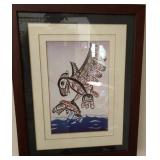S1 -BILL LENIN NW COAST FIRST NATIONS PRINT FRAMED