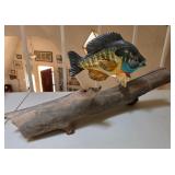 S1 - CARVED TAXIDERMY-STYLE MOUNT FISH (E118)